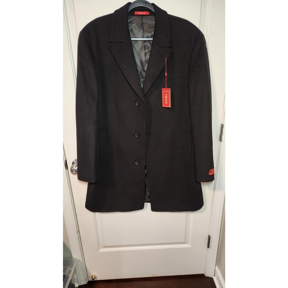 Izod Coat Buxton Wool Blend Overcoat 42R